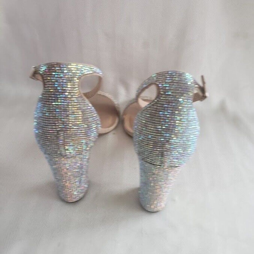Madden Girl Beella-R Dress Sandals Shoes w Rhinestones - Bridal - Size 8.5 NEW - Picture 7 of 9